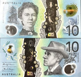 Australia 10 Dollars 2017 P 63 Polymer AA Prefix UNC