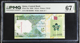 Qatar 1 Riyal 2020 P 32 a Nice 665999 Superb Gem UNC PMG 67 EPQ