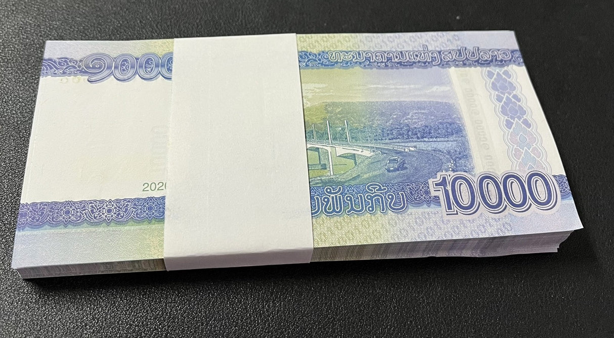 Laos 10000 Kip 2020/2022 P 41 b UNC LOT 100 PCS 1 Bundle