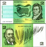 Australia 2 Dollars ND 1985 P 43 e Johnston Fraser UNC