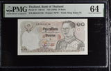 Thailand 10 Baht ND 1980 P 87 Sign 66 Choice UNC PMG 64