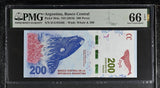 Argentina 200 Pesos ND 2016 P 364 a Gem UNC PMG 66 EPQ