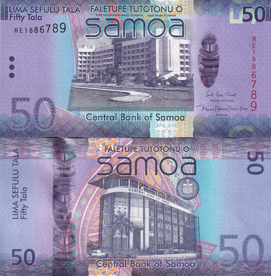 Samoa 50 Tala ND 2017 P 41 c UNC