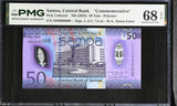 Samoa 50 Tala ND 2025 Polymer #0006008 Commemorative Superb Gem UNC PMG 68 EPQ