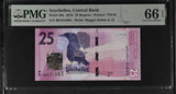 Seychelles 25 Rupees 2016 P 48 a Gem UNC PMG 66 EPQ