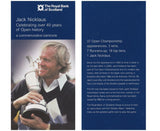 Scotland 5 Pounds 2005 Royal Bank of Scotland Jack Nicklaus P 365 UNC W/Folder