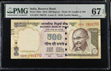 India 500 Rupees 2016 P 106 W Superb Gem UNC PMG 67 EPQ