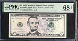 United States 5 Dollars Usa 2021 P 551 K Dallas Superb Gem UNC PMG 68 EPQ Top
