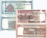 Bangladesh SET 2 UNC 20 50 Taka 2025 P 77 78 NEW Design