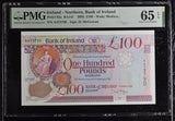 Northern Ireland 100 Pounds 2005 P 82 a Gem UNC PMG 65 EPQ