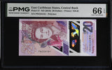 East Caribbean States 20 Dollars ND 2019 P 57 Gem UNC PMG 66 EPQ