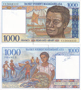 Madagascar 1000 Francs 1994 P 76 b UNC