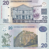 Suriname 20 Dollar 2004 P 159 a UNC