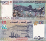 Djibouti 40 Francs 2017 P 46 Commemorative UNC