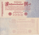 GERMANY 500000 MARK 1923 P 92 AUnc