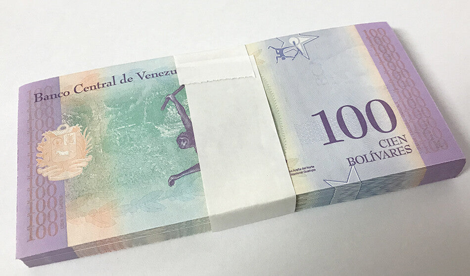 Venezuela 100 Bolivares 2018 P 106 UNC LOT 100 PCS 1 BUNDLE