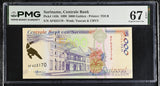 Suriname 5000 Gulden 1999 P 143 b Superb GEM UNC PMG 67 EPQ