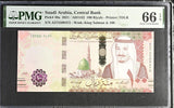 Saudi Arabia 100 Riyals 2021 P 49 a Gem UNC PMG 66 EPQ