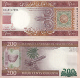 Mauritania 200 Ouguiya 2013 P 17 BA PREFIX UNC