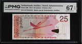 Netherlands Antilles 25 Gulden 2014 P 29 h Superb Gem UNC PMG 67 EPQ