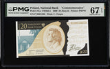 Poland 20 Zlotych 2009 Commemorative P 181 a Superb Gem UNC PMG 67 EPQ