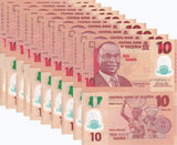 Nigeria 10 Naira 2024 P 39 Polymer UNC LOT 10 PCS
