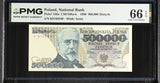 Poland 500000 Zlotych 1990 P 156 a Gem UNC PMG 66 EPQ