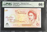 Malaysia Test Note Trigometric 2022 Royal Visit 50th Gem UNC PMG 66 EPQ