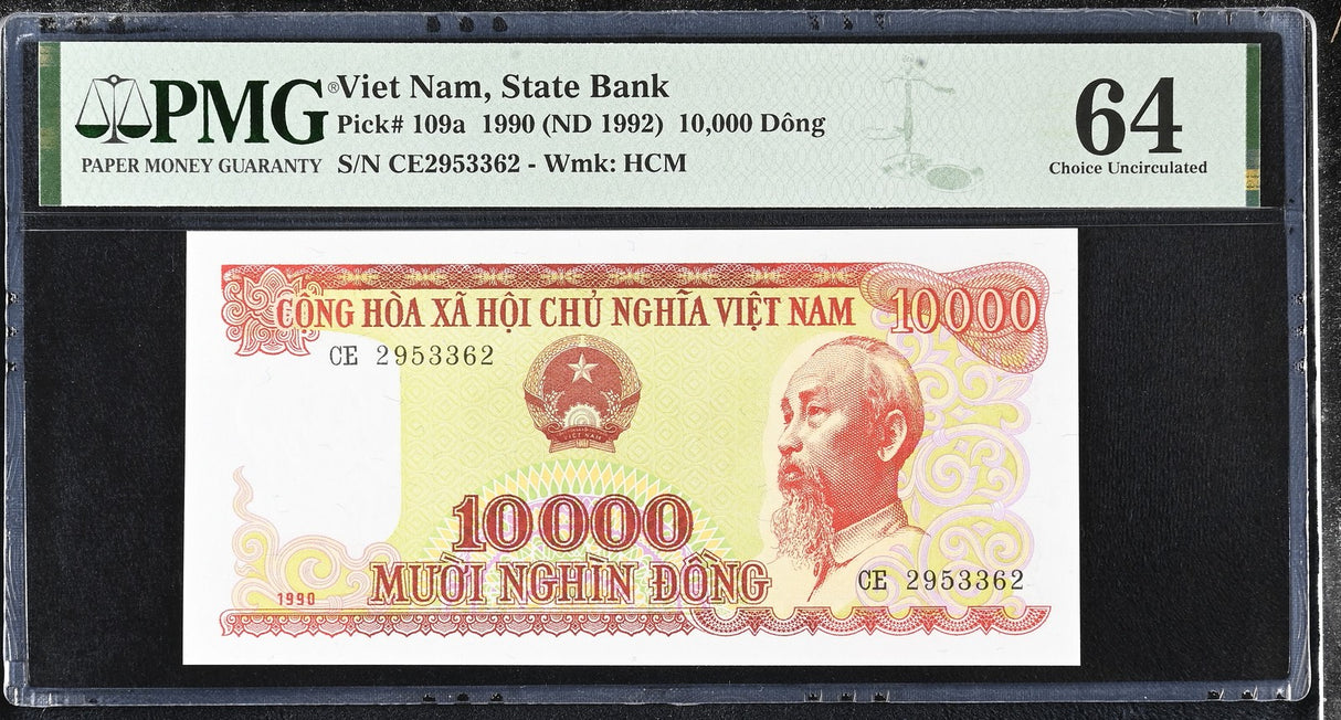 Vietnam 10000 Dong 1990 ND 1992 P 109 a Choice UNC PMG 64