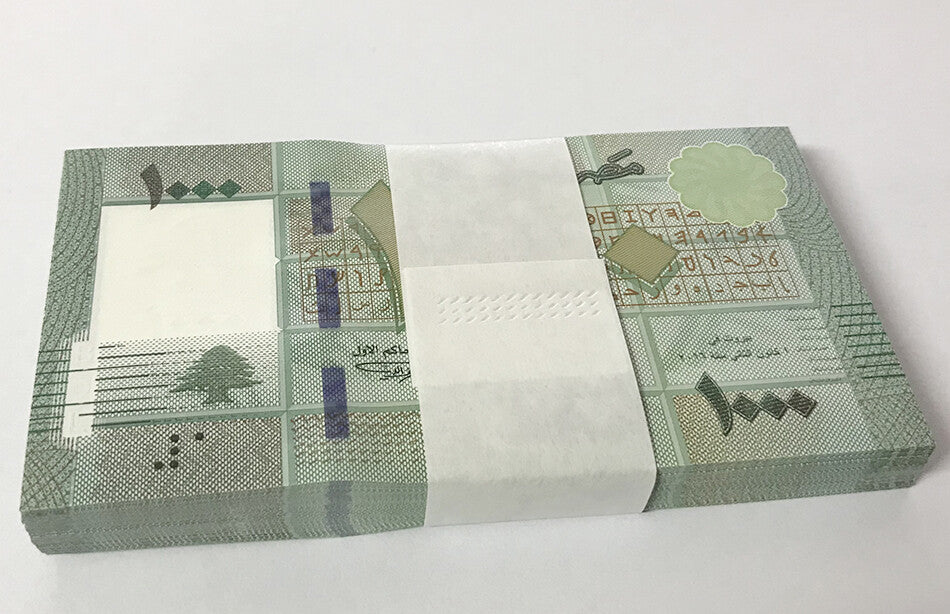Lebanon 1000 Livres 2016 P 90 c UNC Lot 20 PCS