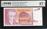 Yugoslavia 1000 Dinara 1992 P 114 AA Superb Gem UNC PMG 67 EPQ