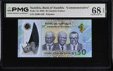 Namibia 30 Dollars 2020 P 18 Polymer Commemorative Superb Gem UNC PMG 68 EPQ