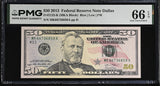 United States 50 Dollars USA 2013 P 542 K Dallas Gem UNC PMG 66 EPQ