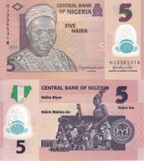 Nigeria 5 Naira 2024 P 38 Polymer UNC