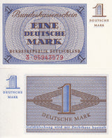 Germany Federal Republic 1 Deutsche Mark ND 1967 P 28 UNC , Small size