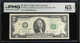 United States 2 Dollars Usa 2017A P 545 L San Fran Gem UNC PMG 65 EPQ