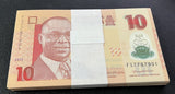 Nigeria 10 Naira 2022 P 39 Polymer AUnc Damage Printing LOT 100 PCS See Scan