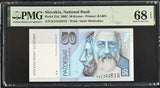 Slovakia 50 korun 2002 P 21 d Superb Gem UNC PMG 68 EPQ TOP POP