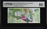 East Caribbean States 5 Dollars ND 2021 P 55Aa Gem UNC PMG 66 EPQ