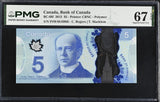 Canada 5 Dollars 2013 P 106 f Rogers Macklem Superb Gem UNC PMG 67 EPQ