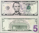 United States 5 Dollars USA 2021 P 551 "F" Atlanta GA UNC