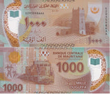 Mauritania 1000 Ouguiya 2017 P 26 Polymer UNC