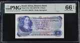 SOUTH AFRICA 2 RANDS ND 1974-1976 P 117 a Gem UNC PMG 66 EPQ