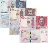 Colombia Set 3 Pcs 2000 5000 10000 Pesos P 458 459 460 UNC Random Date & Sign