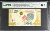 Madagascar 2000 Ariary ND 2017 P 101 a* Replacement Superb Gem UNC PMG 67 EPQ