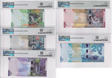Kuwait Set 5; 1/2 1 5 10 20 Dinars ND 2014 P 30 31 32 33 P 34 Gem UNC PMG 66 EPQ