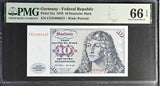 Germany 10 Deutsche Mark 1970 P 31 a Gem UNC PMG 66 EPQ