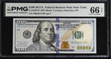 United States 100 Dollars USA 2017A P 548 B New York Gem UNC PMG 66 EPQ