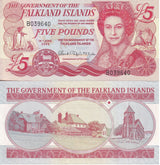 Falkland Islands 5 Pounds 2005 P 17 a UNC