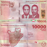 Burundi 10000 Francs 2022 P 59 UNC